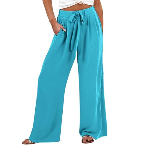 Pantalon large femme taille réglable confortable contre les sensations de serrage