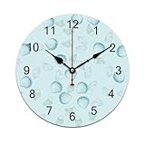 Silenzioso e silenzioso: l'orologio da parete adotta secondi silenziosi, molto adatti per dormire e lavorare. Texture dell'orologio da parete: l'orologio da parete ha una texture leggera e lussuosa ed è facile da appendere.