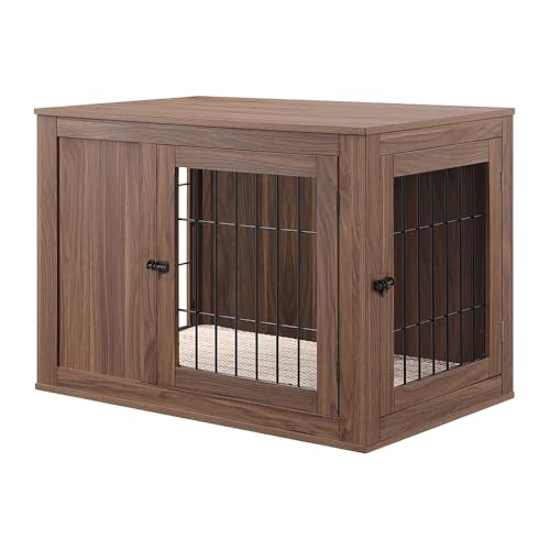 unipaws 36 Inch Furniture Style Dog Crate for Medium Dogs, Indoor Puppy Kennel with Door, Modern...