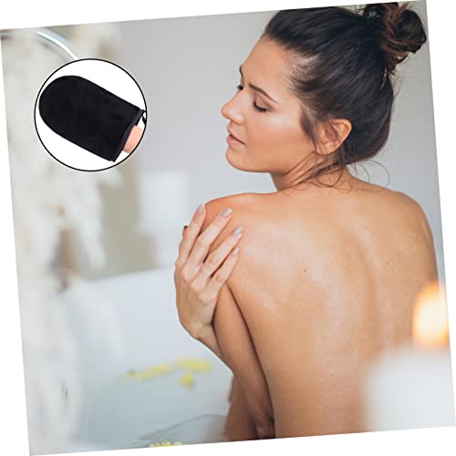 DOITOOL 3 Pecas Luvas Oleadas Flocadas Loção Para Rosto Aplicador De Autobronzeador Kit De Luvas Bro