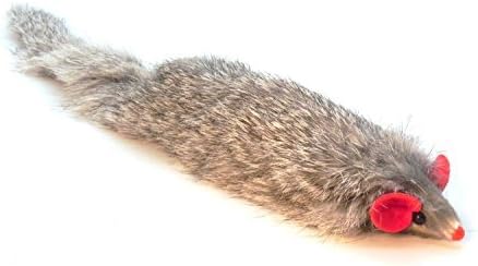 Kats'N Us Dat Darn Ferret Real Rabbit Fur Cat Toy- Furry Cat Toys, Cat Stuffed Animal, Entertainment for Indoor Cats and Kittens, Interactive Cat Toys - 10 Inches image 4 of 8 B012HAG496
