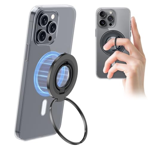 Accessoires magnétiques double face EWA MagOne Ultra avec anneau en métal remplaçable noir