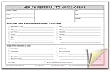 Hammond & Stephens 3 Parts Carbonless Nurse/Office Referral Form, 5 X 8 Inches, Pink, Canary, White, Pack of 100