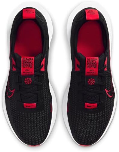 Nike Interact Run Men's Road Running Shoes (FD2291-007, Black/Anthracite/White/Fire Red) Size 10.5 - Image 4