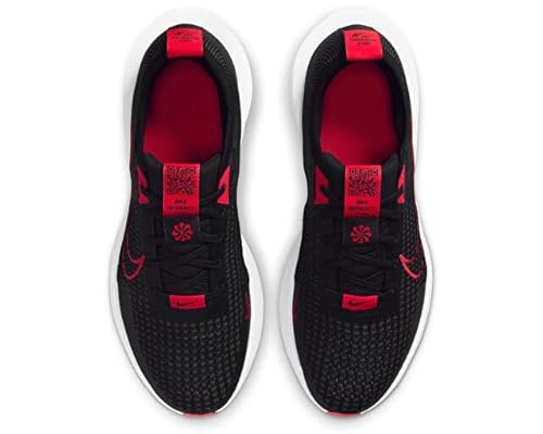 Nike Interact Run Men's Road Running Shoes (FD2291-007, Black/Anthracite/White/Fire Red) Size 9