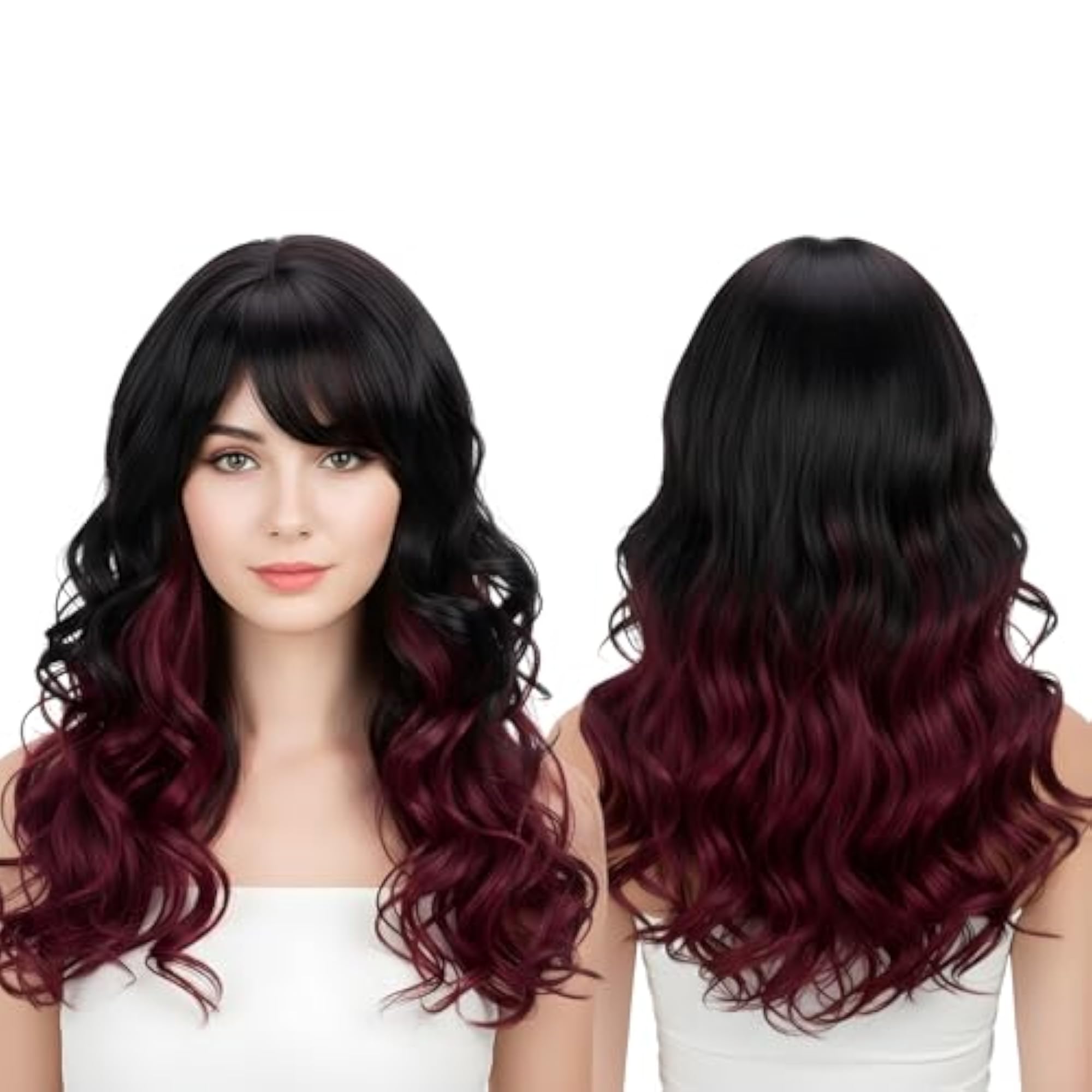 Paradise Full Head Synthetic Wig with Golden Highlights