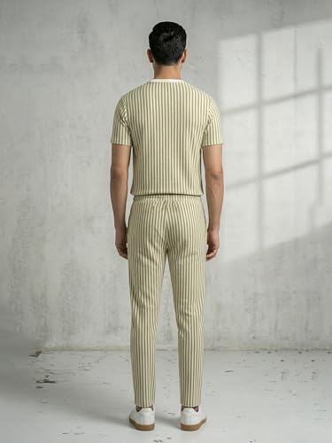 Image of Dollar Men Co-Ord Set | Polyester Trackpants + T-Shirt | Regular Fit, Quick Dry & Breathable | Gym, Casual & Sportswear | Pack of 1