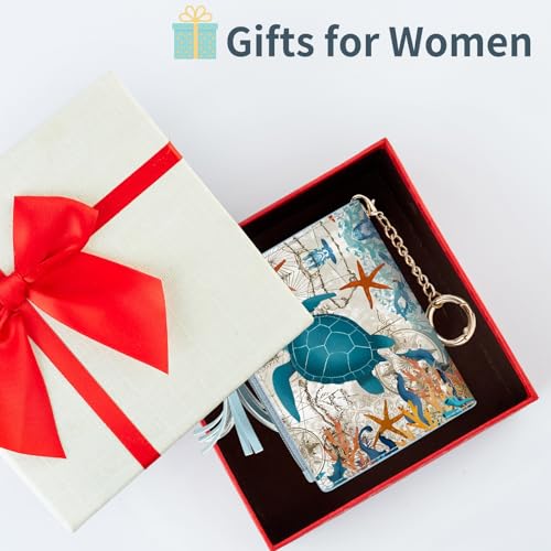 Image of Gostwo Small Wallets for Women, Stylish Womens Wallet with ID Window, Zippered Coin Pocket and Tassel. Cute RFID Wallet for Women, ideal for Teen Girls, Commuters, and Women for Daily Use