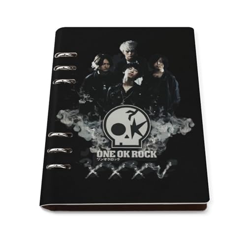 ノート ワンオクロック One Ok Rock メモ帳 バインダーノート A5 6穴 90枚 てちょう ハードカバー メモ ンダー A5サイズ 横罫線 ??本 文房具 オフィス用品 ルーズリーフ 学生 キャンパス おしゃれ プレゼント 贈り物