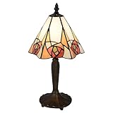 ZEITLOSER KLASSIKER - Das farbige Glas ist zeitlos und verliert nie seinen Glanz. Sie werden den Farbunterschied zwischen dem Ein- und Ausschalten des Lichts bemerken. Die Lampen im Tiffany-Stil spenden nicht nur Licht, sondern verleihen Ihrem Interieur auch Farbe und Atmosphäre.