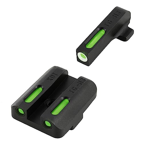 Image of TRUGLO TFX Handgun Sight | Durable Shock-Resistant Compact Brightly Glowing Tritium & Fiber-Optic Xtreme Day /Night Sight for Handguns