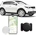 ZITTZ Mini traqueur de voiture caché avec étui magnétique, localisateur de voiture sans frais mensuels, fonctionne avec Apple Find My (iOS uniquement) (magnétique (noir, 1 pièce))