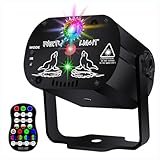 KisMee Disco Stage Lights DJ Lights for Parties Sound Activated for Xmas Bar Halloween Decorations Karaoke Pub KTV Dance Gift Birthday Wedding (USB Power)