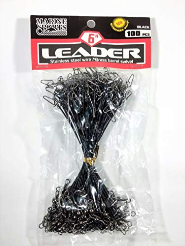 Chicote Leader Castor Encastoado Empate N. 6 Black 100un