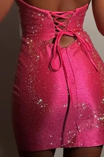Sequin Homecoming Dresses for Teens Cut Out Short HOCO Dresses 2025 Tight Sparkly Club Night Out Dress4