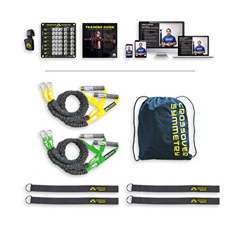 Crossover Symmetry Paquete Individual con Correas de Jaula de Sentadillas - Salud del Hombro y del Sistema de Rendimiento (Novice Squat Rack Correas)