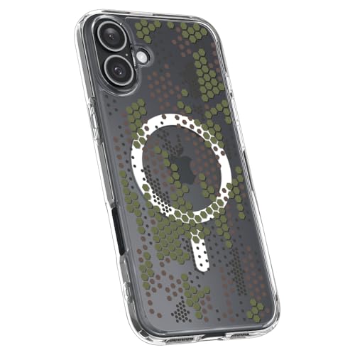 Image of Spigen Ultra Hybrid MagFit designed for iPhone 16 Plus case cover [MagSafe compatible] (2024) - Digital Camo