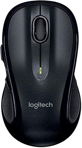 Logitech M510 Ratón Inalámbrico, 2,4 GHz con Receptor USB Unifying, Seguimiento Láser 1000 dpi, 7 Botones, Batería 24 Meses, PC/Mac/Portátil - Negro