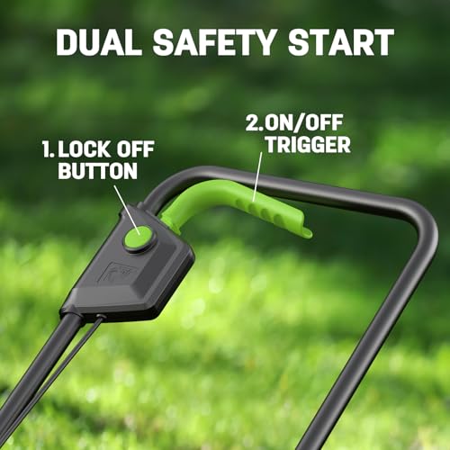 STEELITE 2X20V Electric Lawn Mower 13 Inch, Cordless Lawn Mower with 5-Position Cutting Height Adjustment, Battery Powered Lawn Mower for Small Yard, 2X4.0Ah Battery and 1 Charger Included by Steelite - Image 5