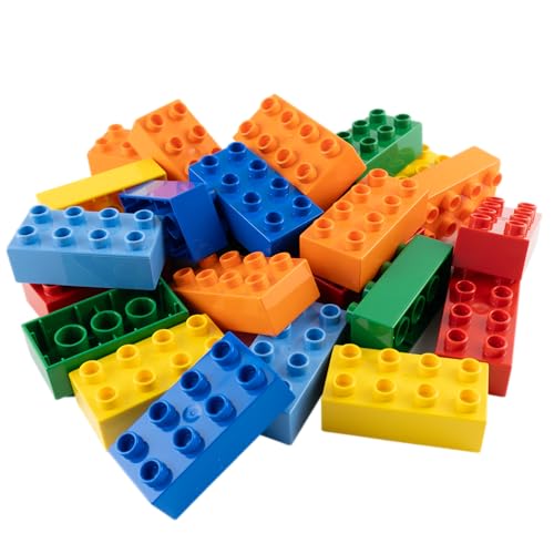 Lego® DUPLO® 2x4 Steine – 25x Bunte Grundbausteine (3011) | Perfekt...