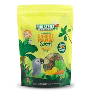 Bird Treats – Parrot Treats – Cockatiel Food – Parakeet Treats – Conure Bird Food – Cockatiel Treats – Sun Conure Food – Cockatiel Bird Food – Parakeet Bird Food – Conure Treats (Carrot Mango)