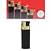 Produktbild Feuerzeug Modell Sidekick GoldCap als Normal- oder Pfeifenfeuerzeug 3-Fach verstellbar 0, 45, und 90 Grad (Schwarz/Gold - 1 Feuerzeug)