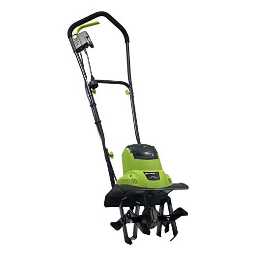 Earthwise TC70065 6.5-Amp 11-Inch Corded Electric Tiller/Cultivator, Green