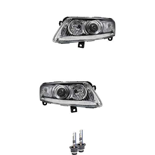 Faro sinistro Set di fari allo xeno D2S per A6 Allroad Avant, con lampadine OSRAM con motore elettrico, centralina di controllo