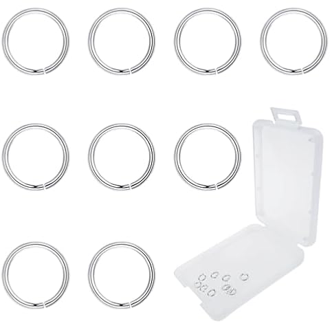 TOAOB 10pcs 925 Sterling Silver Open Jump Rings Cover