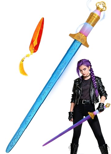 Cosplay Anime Weapons Sword Halloween Costume Accessory Gift for Anime Lovers (Blue)