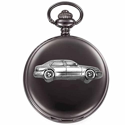 Montre gousset quartz voiture suédoise classique 9,5 4 portes boîtier noir
