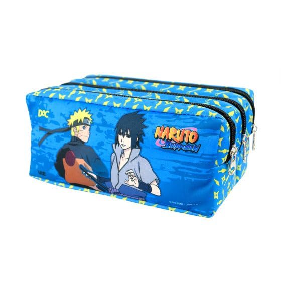 Estojo Triplo em Tecido - Naruto