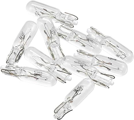 Unifizz 10pcs T5 W1.2W Luz LED tablero auto miniatura 1