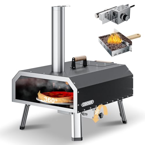 ABORON Pizza Oven Outdoor, Rotatable 16