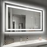 40X32 LED Bathroom Mirror with Lights, Anti-Fog, Dimmable, Backlit + Front Lit, Smart Bathroom Vanity Mirror, Memory Function, Shatterproof, Tempered Glass (Horizontal/Vertical)