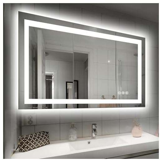 Hivone LED Bathroom Mirror with Anti-Fog