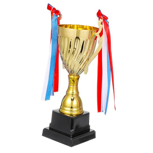 Trofeos de oro de plástico con base estable para premios de graduación 2