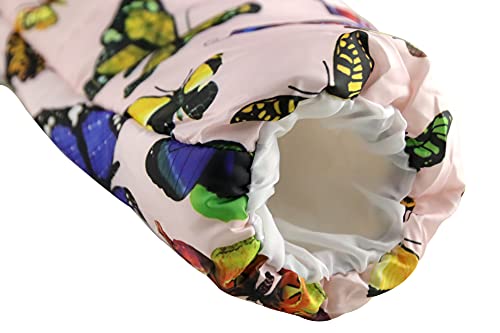 Miss Bei B07JX5TYLN Girl'S Kids Toddler Winter Flower Print Parka Outwear Warm Cotton Coat Hooded Jacket Pink All Butterfly 140Cm thumb #6