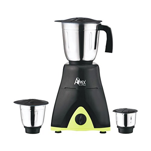 Image of Apex Plastic 750W Mixer Grinder with 3 Jars(Grey and Pink)