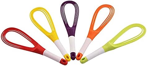ddq Wisk 1 Piece of Rotatable and Foldable Mini Kitchen Whisk, Manual Milkshake Drink Whisk, Whisk, Agitator Tool, Manual Kitchen Whisk, 2-in-1 Mixer(Green)
