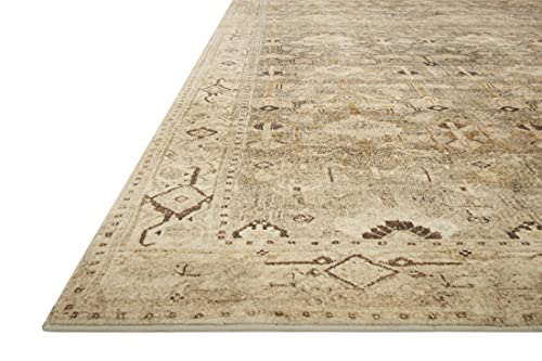 Loloi Margot Collection MAT-04 Antique/Sage 7'-6" x 9'-6" Area Rug, No-Shed Easy Clean Large Patterned Area Rug for Living Room, Bedroom, Dining Area