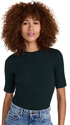Image of Vince Women's Elbow Sleeve Crew Neck Top