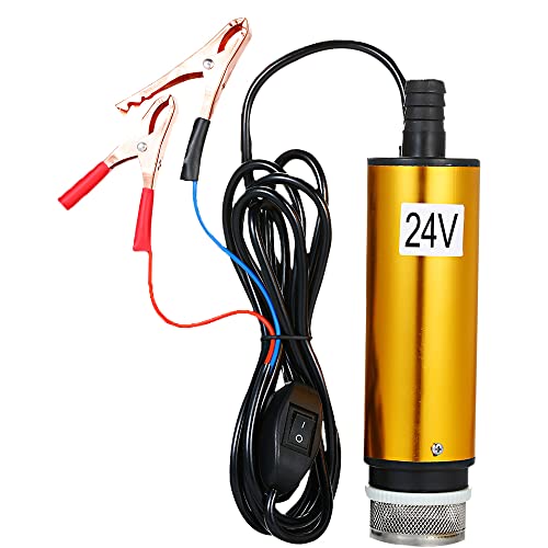 lifcasual DC 12 V / 24 V Bomba Submersível para Bombeamento de Óleo Diesel Água 51mm Óleo de Água Bo