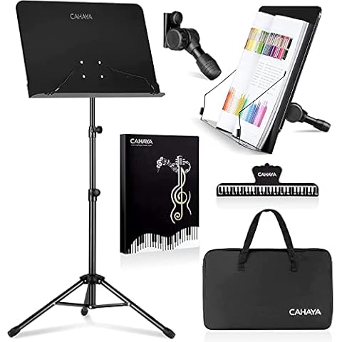 CAHAYA 2-EN-1 Atril Musica Extensible Cover