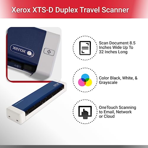 Scanner recto-verso Xerox Duplex Travel Visioneer 600 dpi pour numérisation CIS - 2
