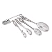 Mud Pie Circa Measuring Spoon Set, Silver