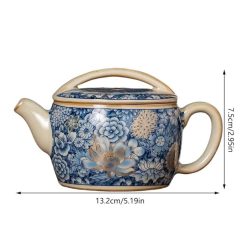 Tetera de cerámica con filtro 140ML para té Kung Fu miniatura 2
