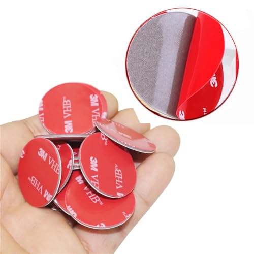 ZORVUJI 20 Stück Doppelseitige Ersatz Klebepads, kompatibel mit Needit Park Lite Parkscheibe, 3M Hitzebeständig Starke VHB Aufkleber Klebeband Parkuhr Klebepad Set für Windschutzscheibe