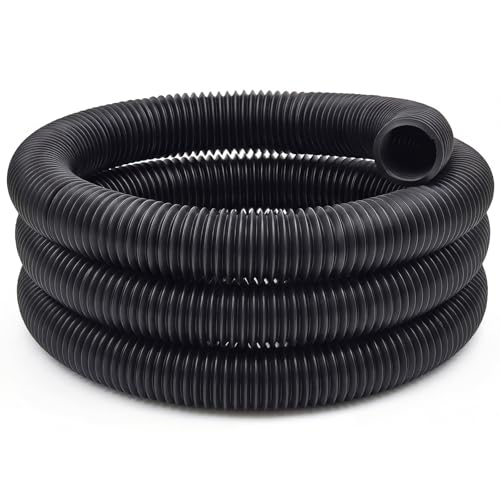 Glooglitter 4 in Outer Diameter x 15 ft Flexible Landscaping Drain Pipe Solid Expandable Drain Pipe...