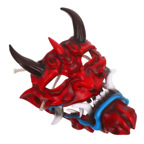 Masque Oni Démon Effrayant Halloween Accessoire Cosplay Hommes et Femmes